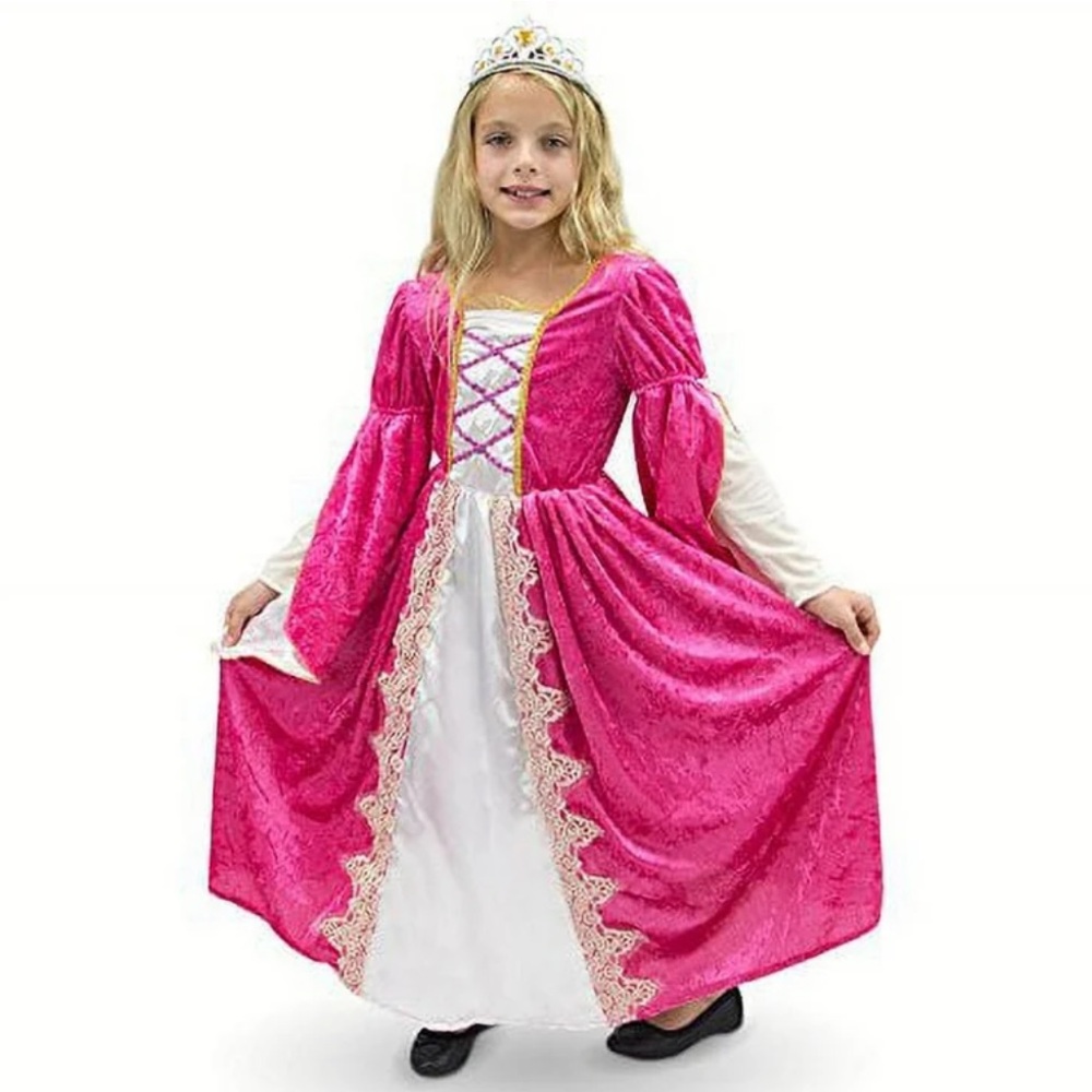 Boo! Inc. Regal Queen Princess Costume Kids Girls Size 5-6 Pink Dress‎ NWT